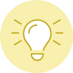 Icon einer Glühbirne
